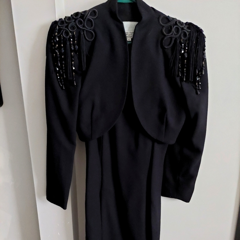 Vintage Zakura strapless dress with Bolero